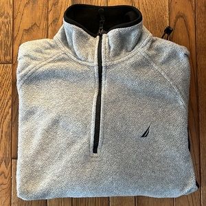Nautica 1/4 zip terry-fleece sweatshirt L